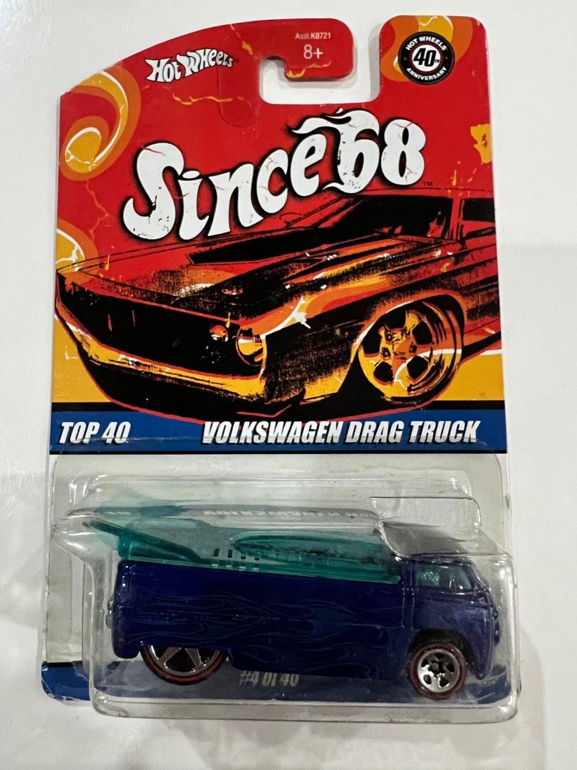 Hotwheels Since 68 Volkswagen Drag Truck Blue
