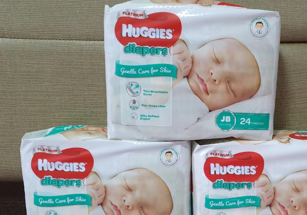 Huggies Just Born Diapers x3, Babies & Kids, Bathing & Changing