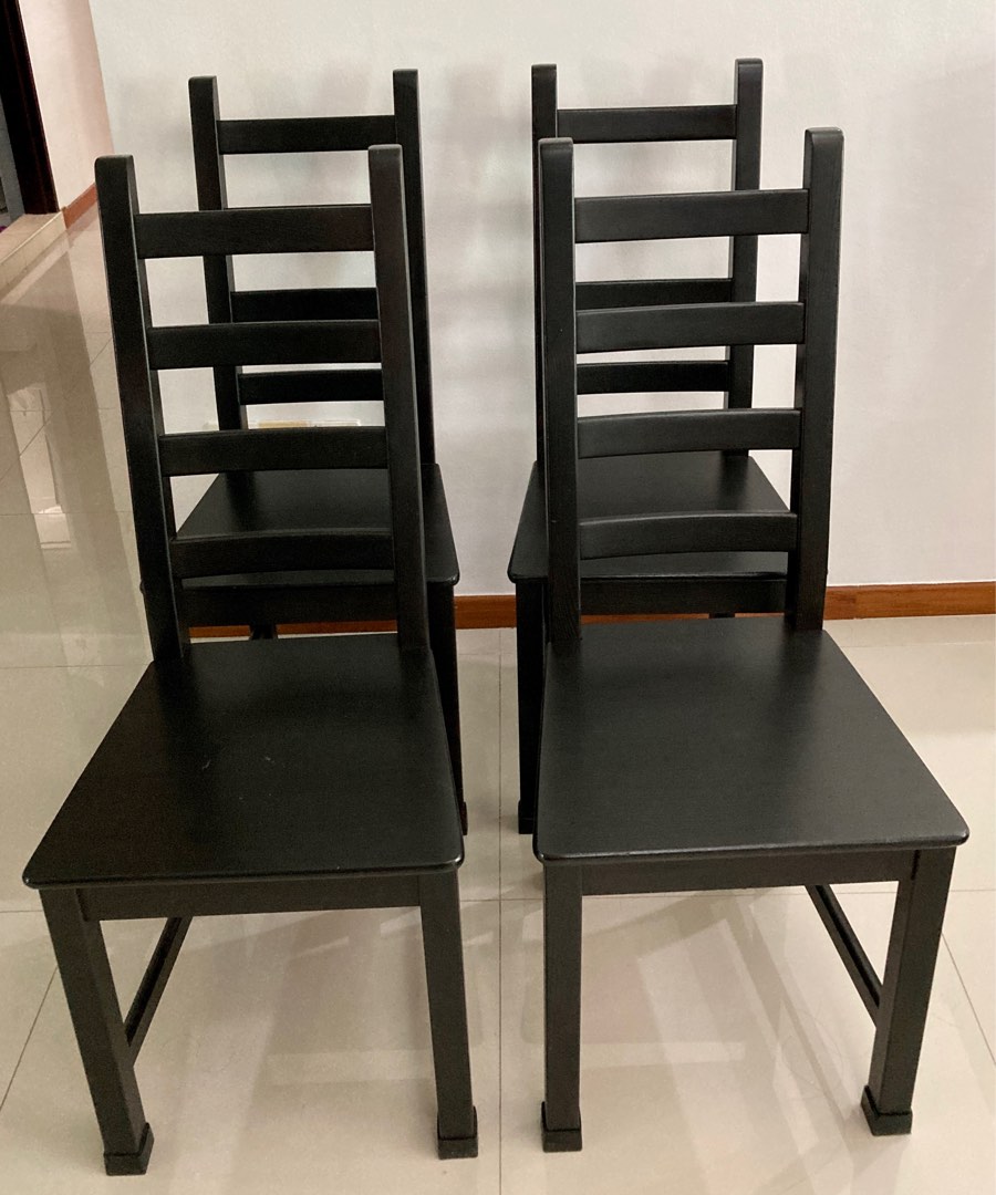4pcs of IKEA KAUSTBY Dining Chair Furniture Home Living
