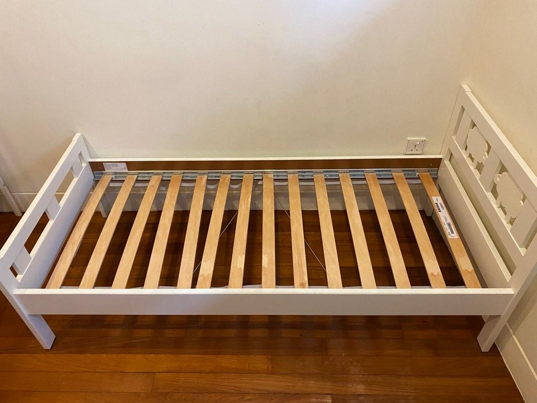Ikea KRITTER Junior bed with mattress, Furniture & Home Living