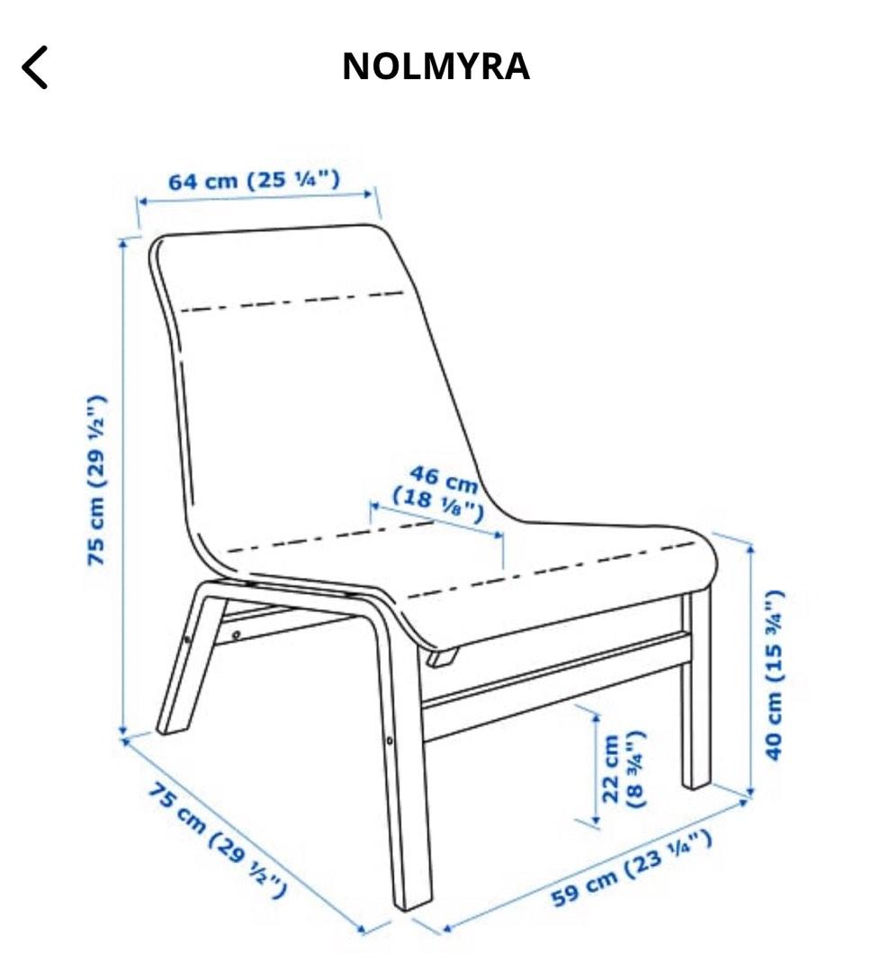 IKEA NOLMYRA Chair, Furniture & Home Living, Furniture, Chairs on Carousell