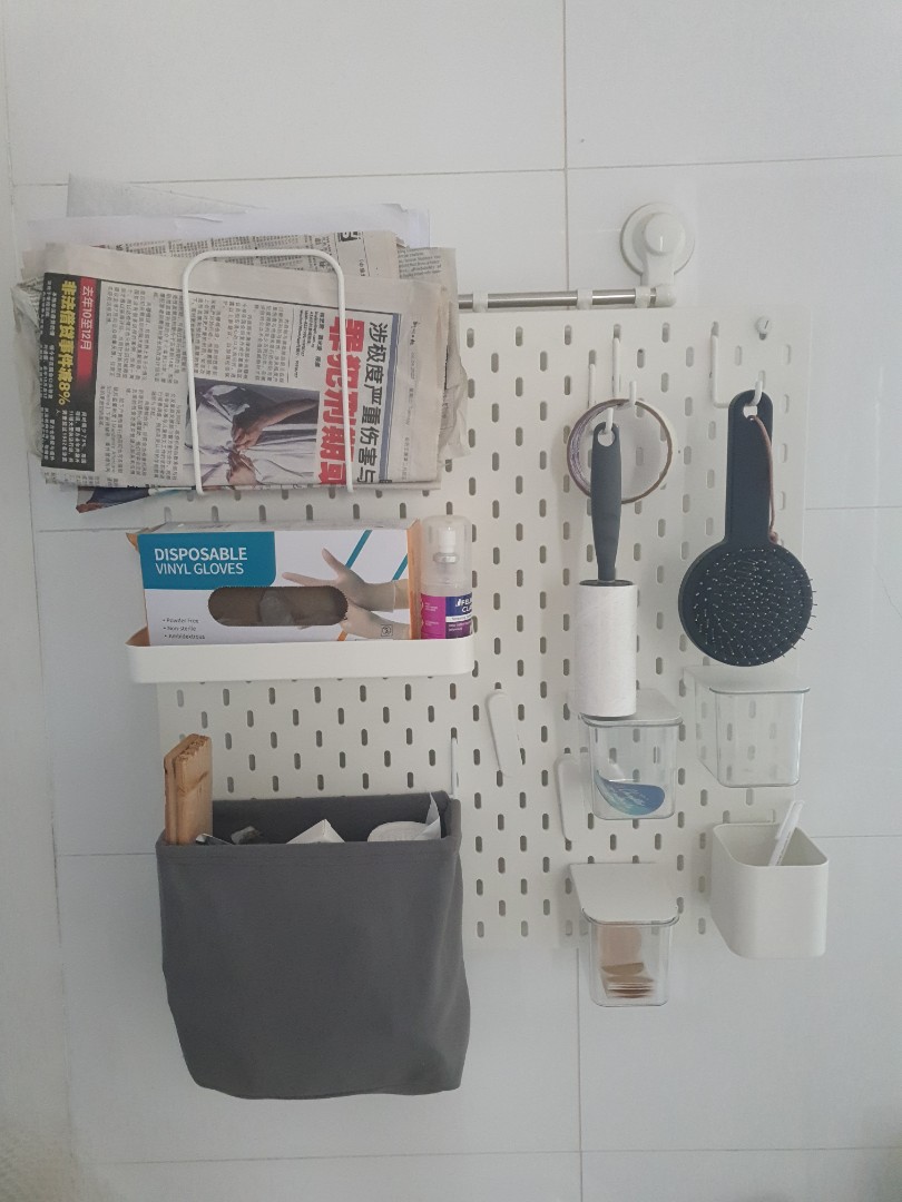 Ikea pegboard and accessories, Furniture & Home Living, Home