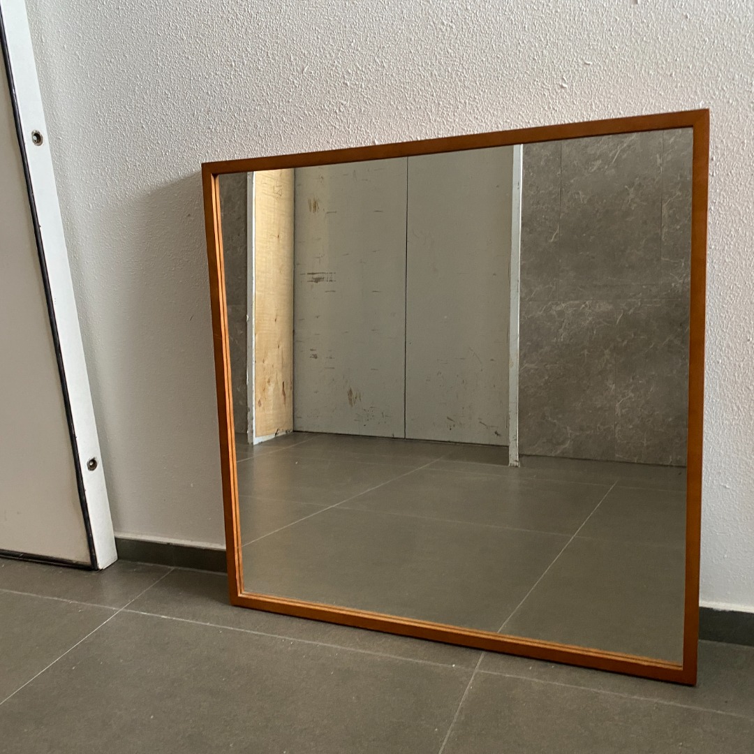 Ikea Stave Wooden Frame Square Mirror, Furniture & Home Living, Home
