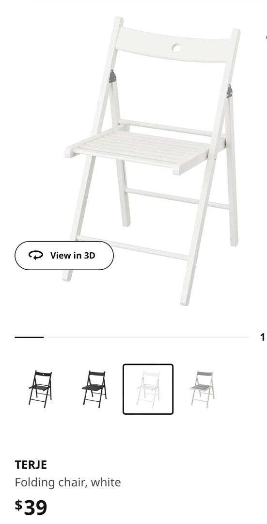 Ikea table and matching chairs, Terje, Furniture & Home Living, Outdoor
