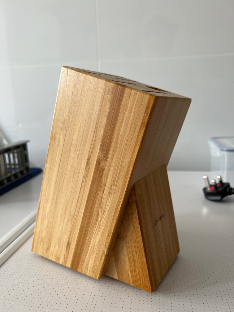 Ikea wood knife block, Furniture & Home Living, Kitchenware & Tableware