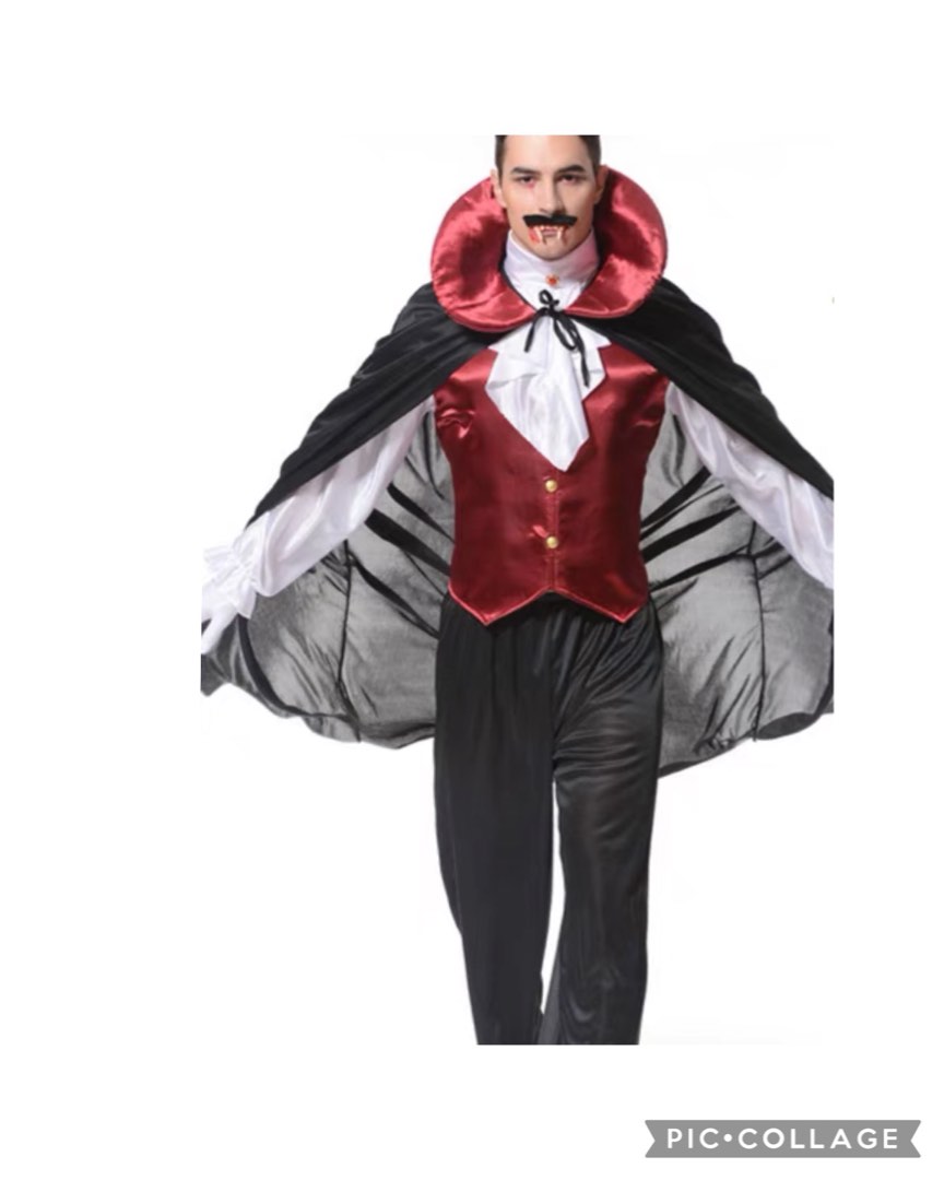 IN STOCK Adult Dracula costume adult vampire costume mens dracula ...