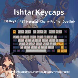 Ishtar Keycaps | Cherry Profile | PBT Dye-Sub | Royal Kludge Tecware Keychron Akko Keycap