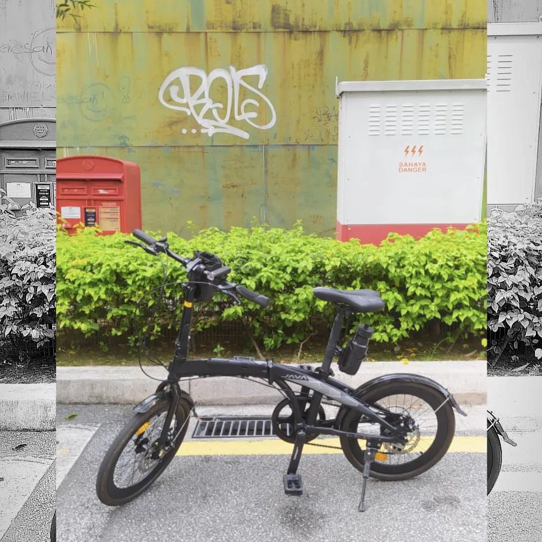 JAVA Folding Bike (Black), Sports Equipment, Bicycles & Parts, Bicycles ...