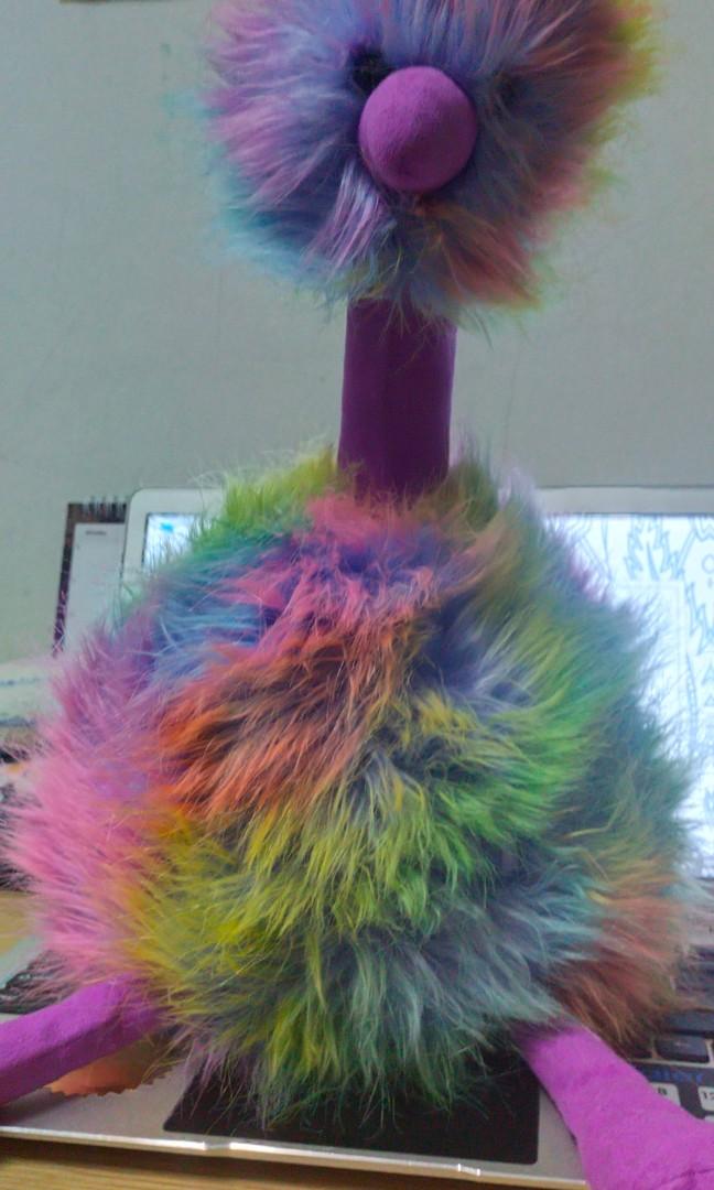 Jellycat ostrich top purple