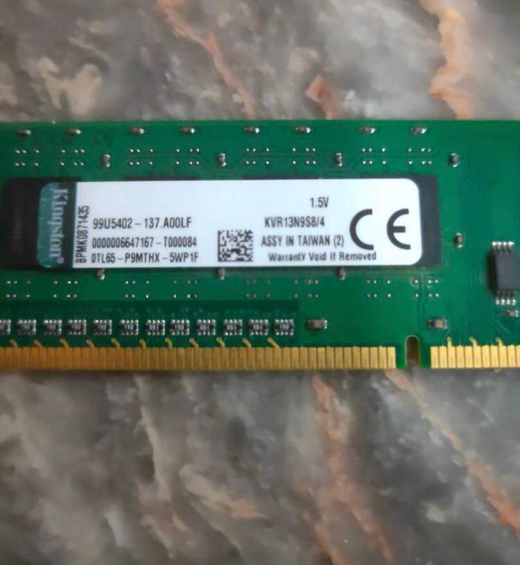 Kingston 4GB RAM KVR13N9S8/4, Computers & Tech, Parts & Accessories ...
