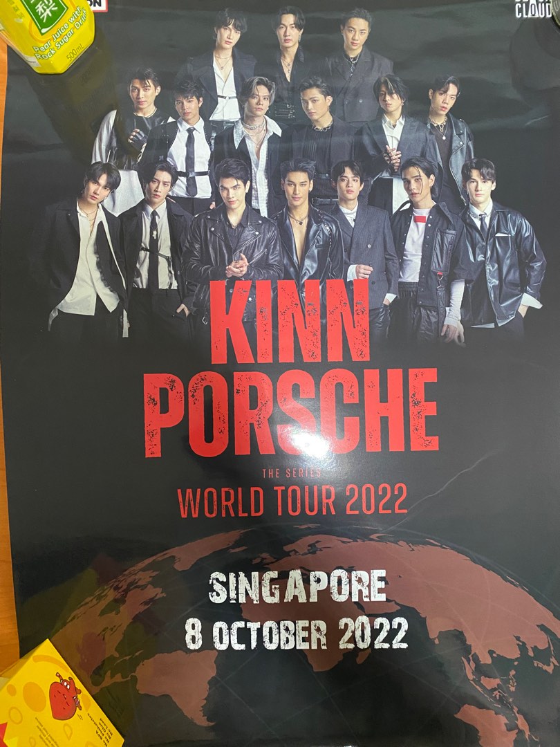 KinnPorsche World tour SG poster unsigned, Hobbies & Toys, Memorabilia