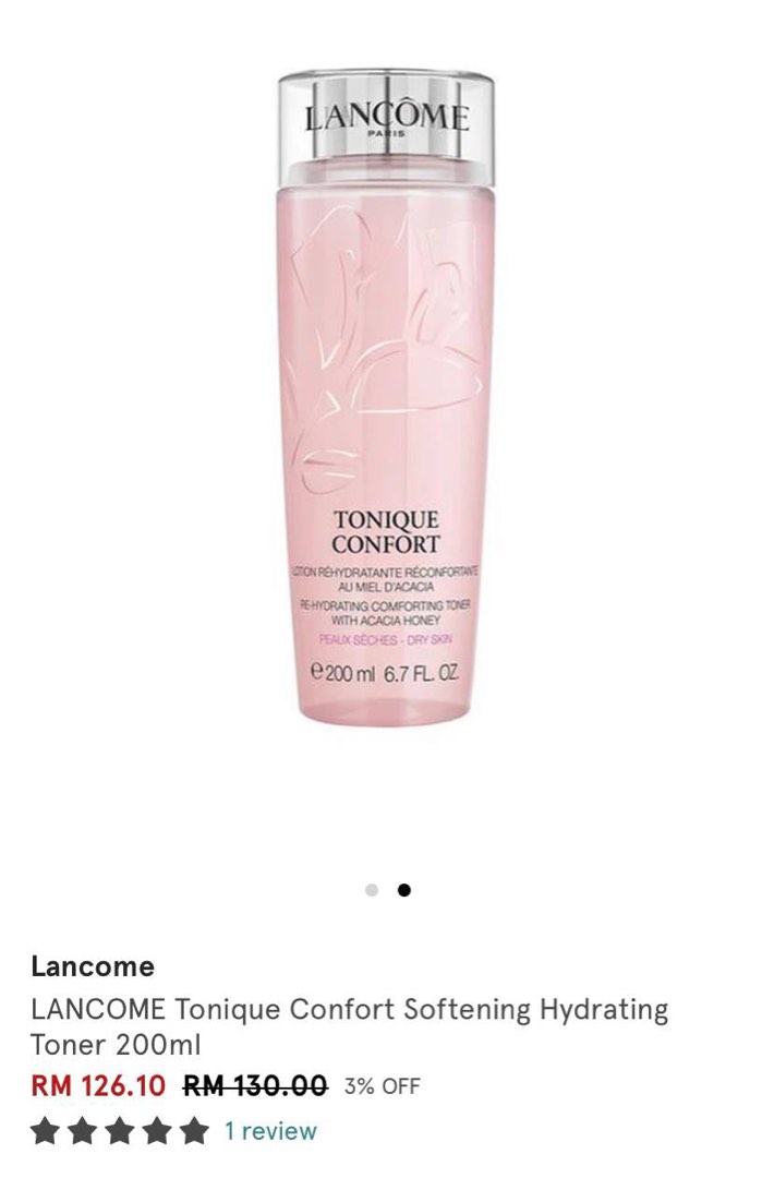 Lancome toner top