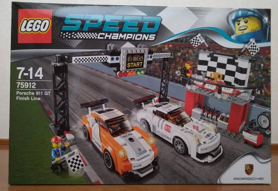 LEGO 75912 Lego Speed Champion Porsche 911 GT finish line, 興趣及遊戲, 玩具 ...