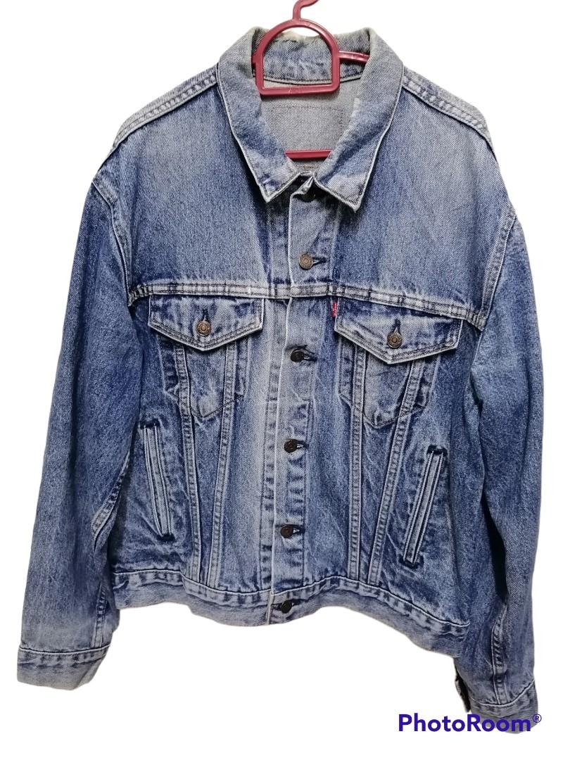 Levis denim jacket button 527 (4POKET), Men's Fashion, Coats, Jackets