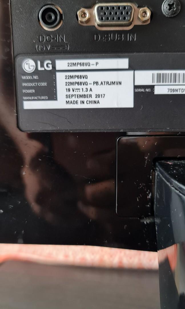 LG 22 inch in great condition. Used less then a year., Computers & Tech, Parts & Accessories
