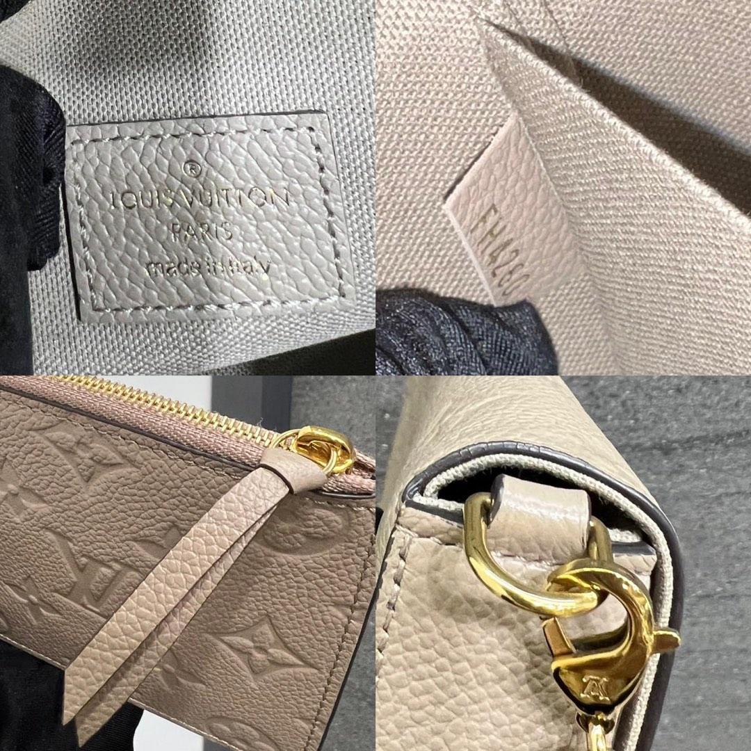 Louis Vuitton Tourterelle Monogram Empreinte Leather Pochette Felicie Bag -  Yoogi's Closet