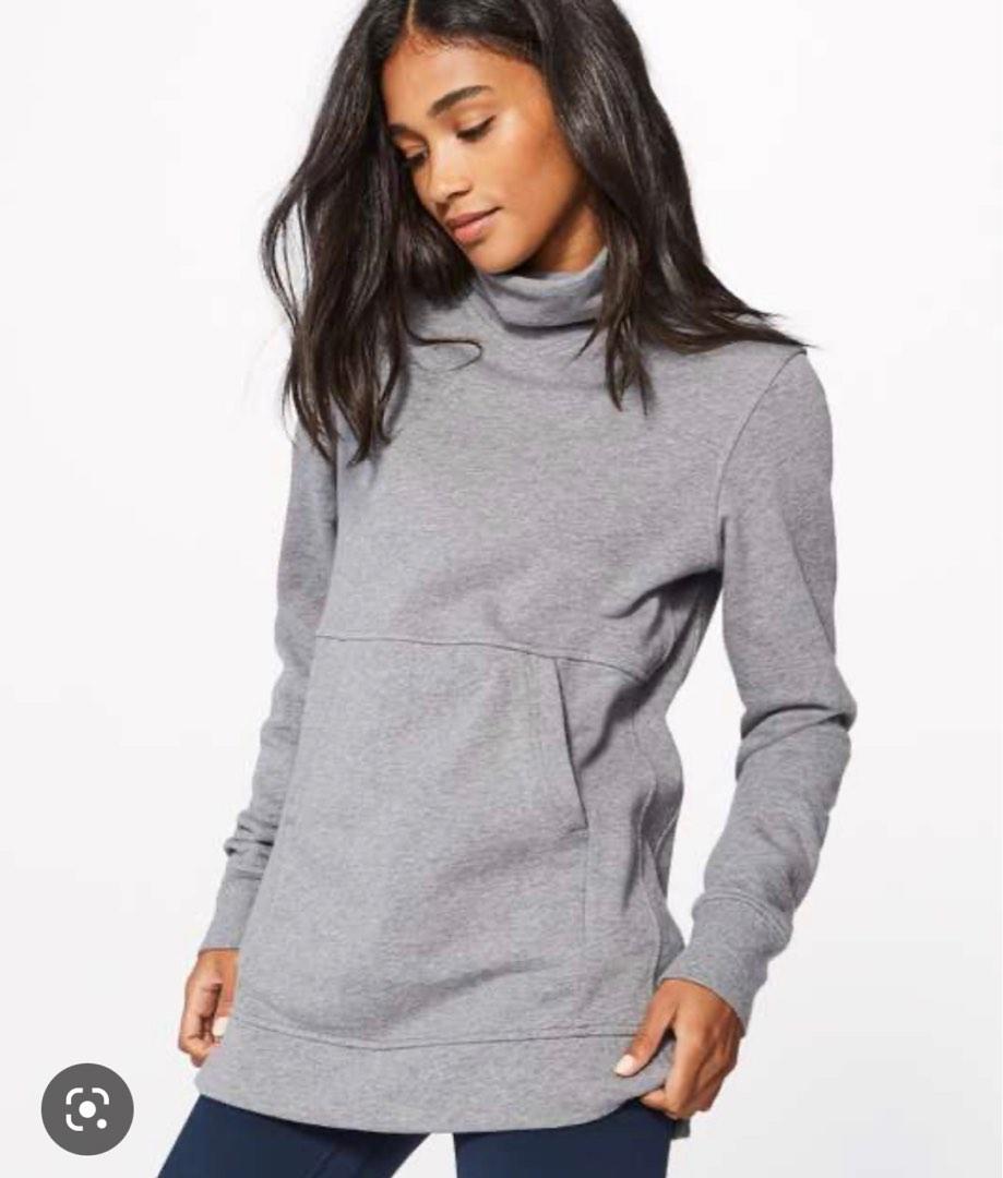 Lululemon Sweater Heather Grey colour Women s Fashion Activewear on Carousell