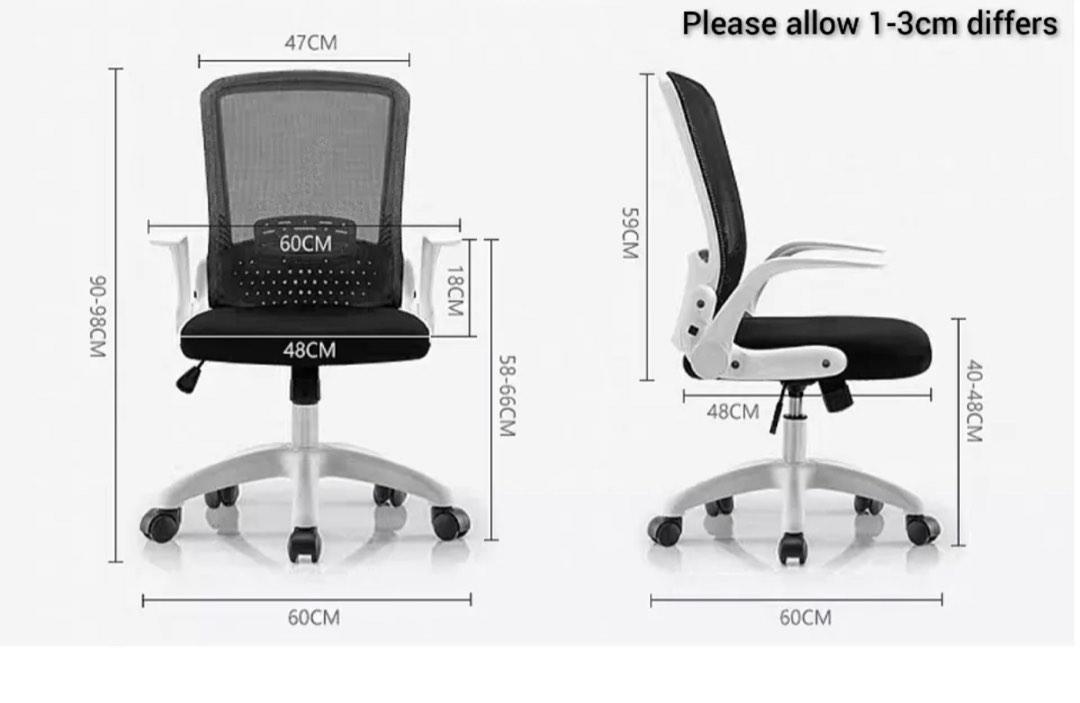 Lumbar support Office Chair, Furniture & Home Living, Furniture, Chairs