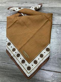 Mario Valentino Mocha Handkerchief 18.5” inches 