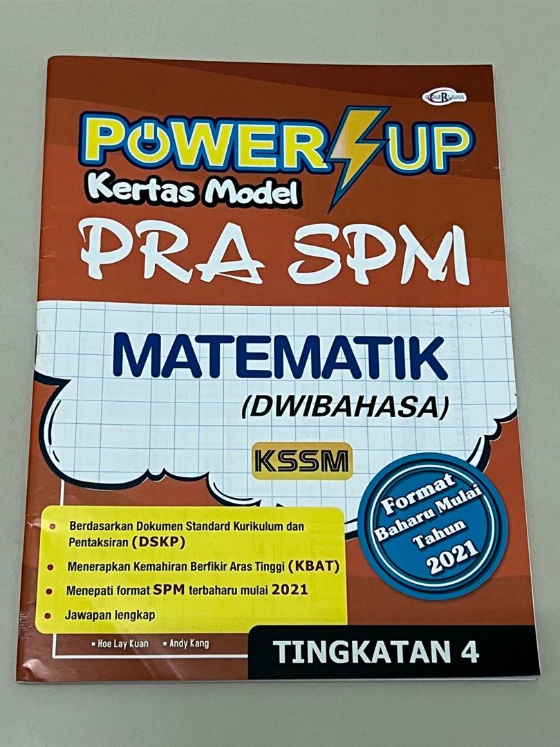 MATEMATIK TINGKATAN 4 KSSM POWER UP KERTAS MODEL PRA SPM, Hobbies