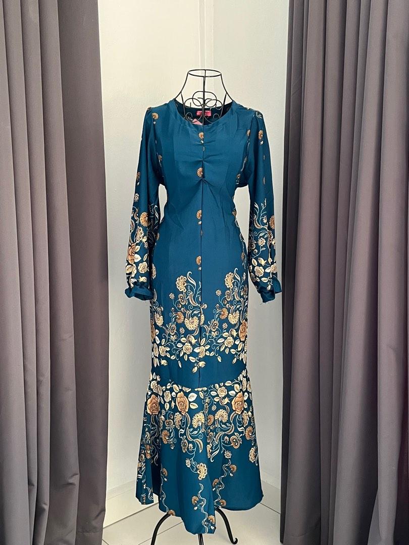 Batik mermaid dress discount