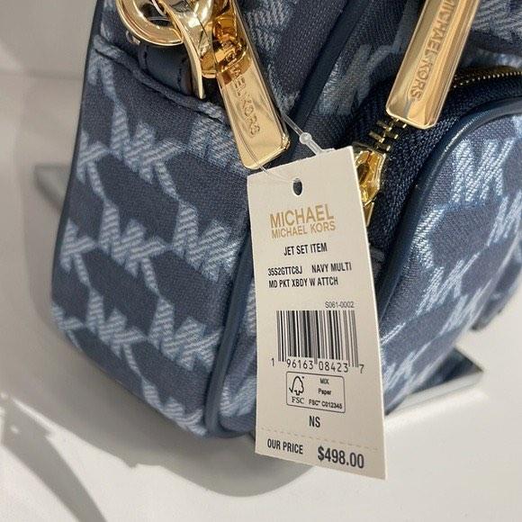 michael kors cross body navy bag