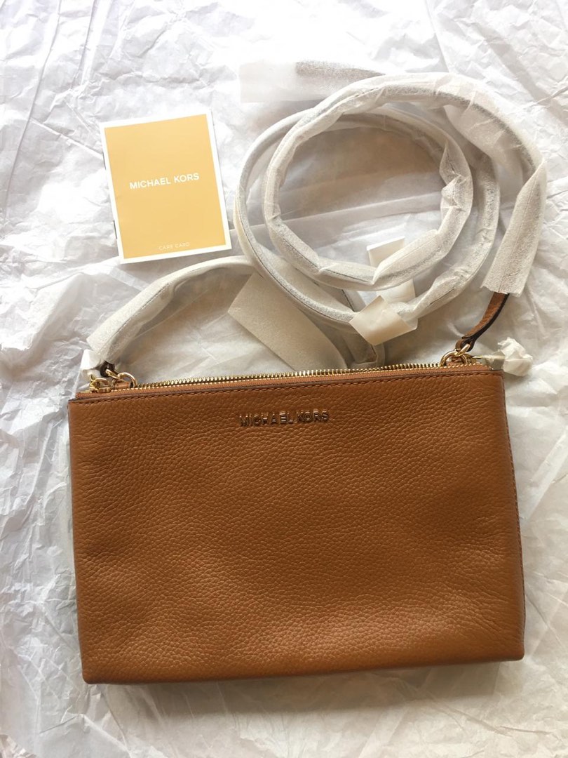 Michael kors jet set travel double gusset crossbody on sale