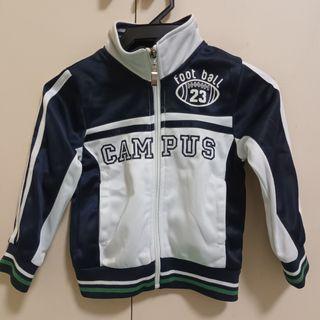 Navy Blue & White Football Campus Jacket  🏈