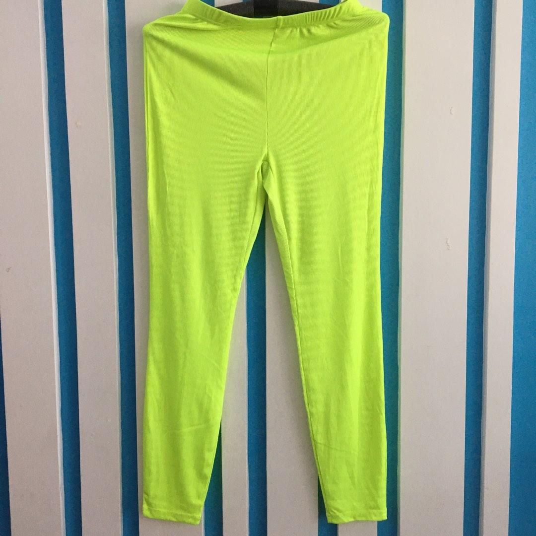 NEON LEGGINGS, Women's Fashion, Bottoms, Other Bottoms on Carousell