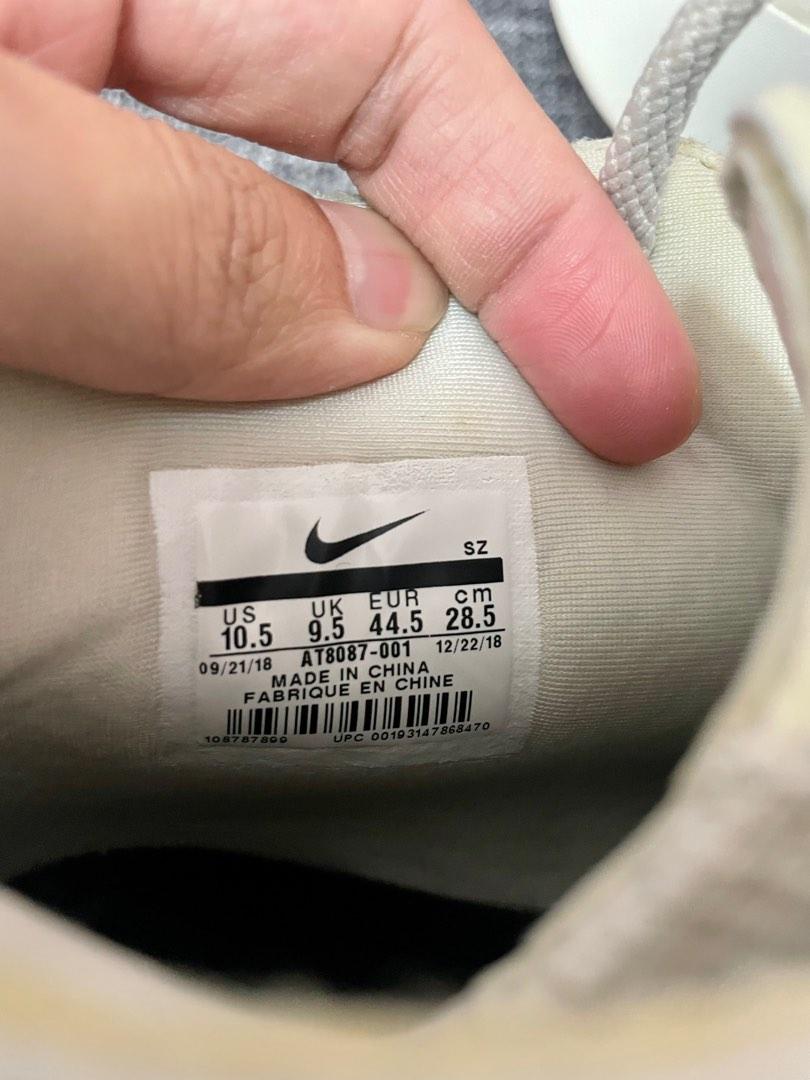 Nike Air Fear of God Raid Light Bone US10.5 Men s Fashion