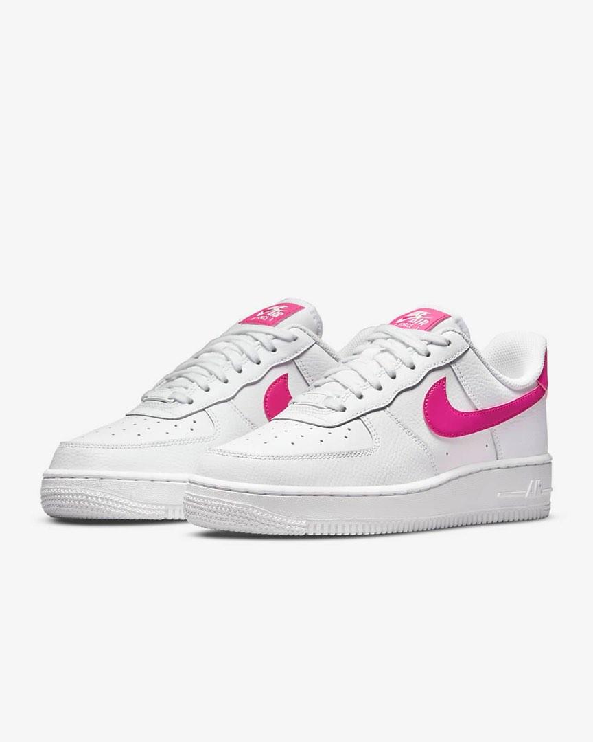 Nike Air Force 1 07 Pink Swoosh Women s Fashion Footwear