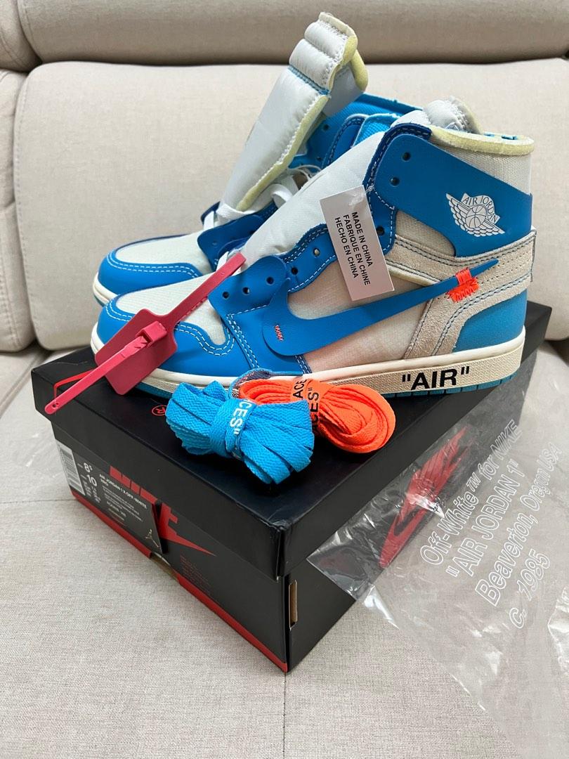 Air Jordan 1 Retro High Off-White University Blue UNC