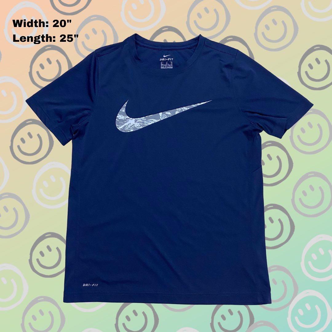 nike dri fit blue top