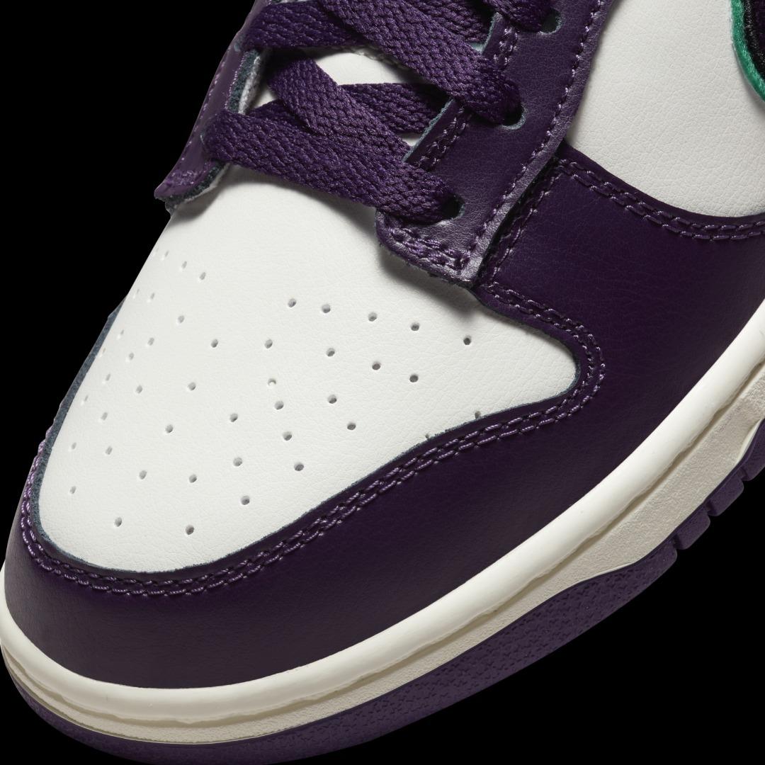 NIKE DUNK LOW RETRO Chenille Swoosh Sail Grand Purple DQ7683-100