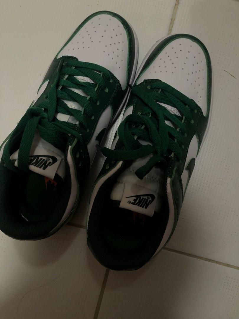 low varsity green dunks