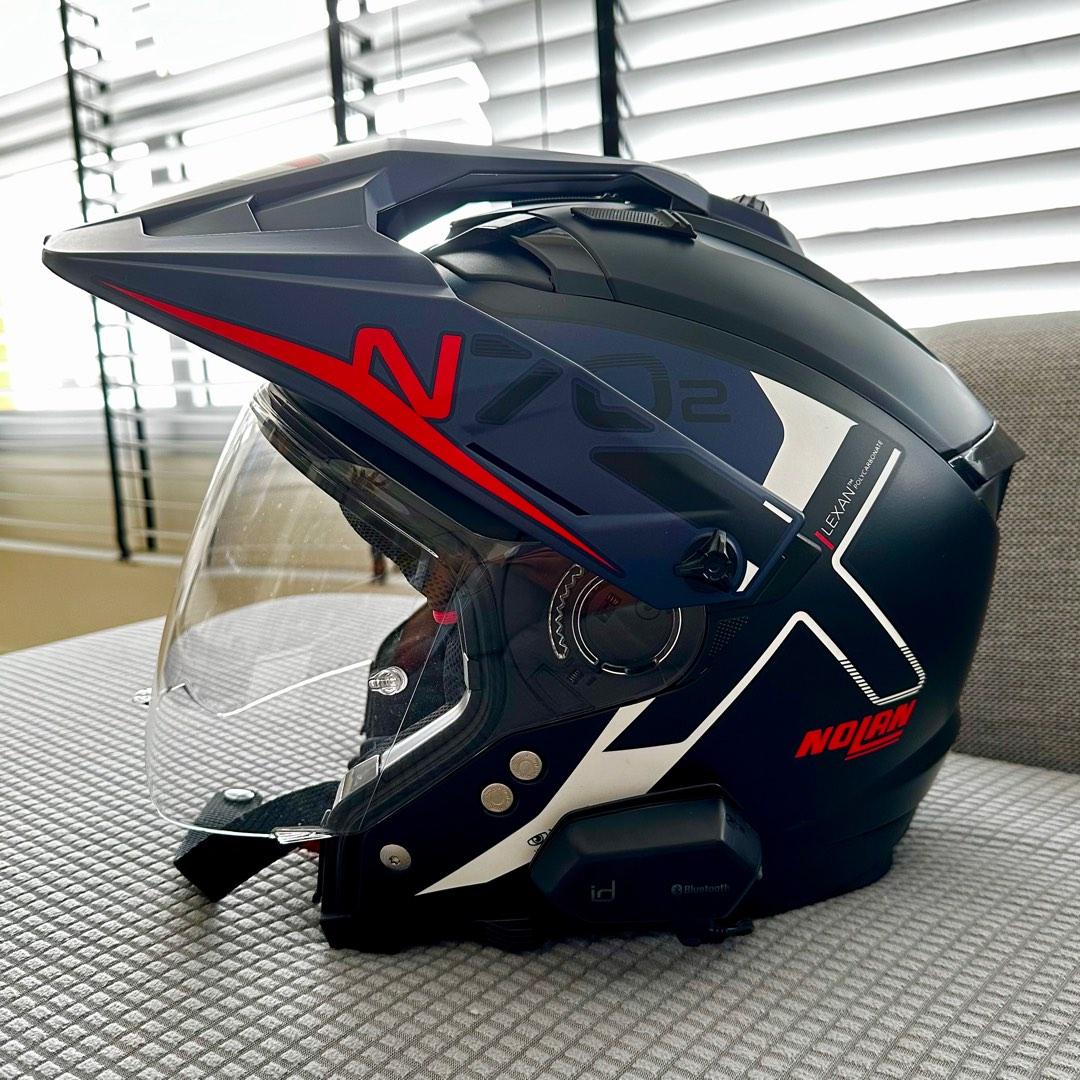 Nolan N70-2 x helmet, L size, Motorcycles, Motorcycle Apparel on Carousell