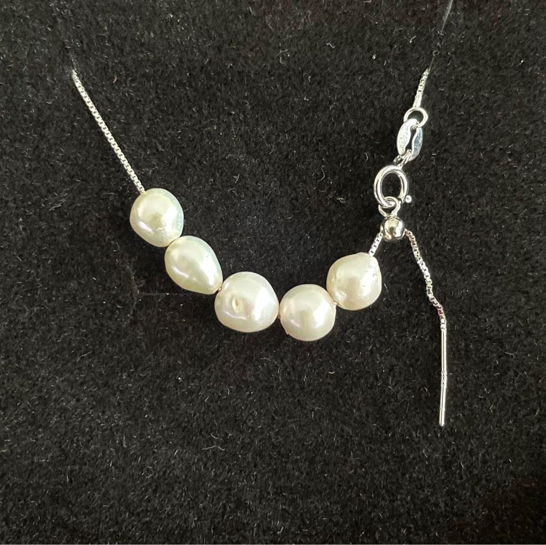 Odd shaped pearl shop necklace
