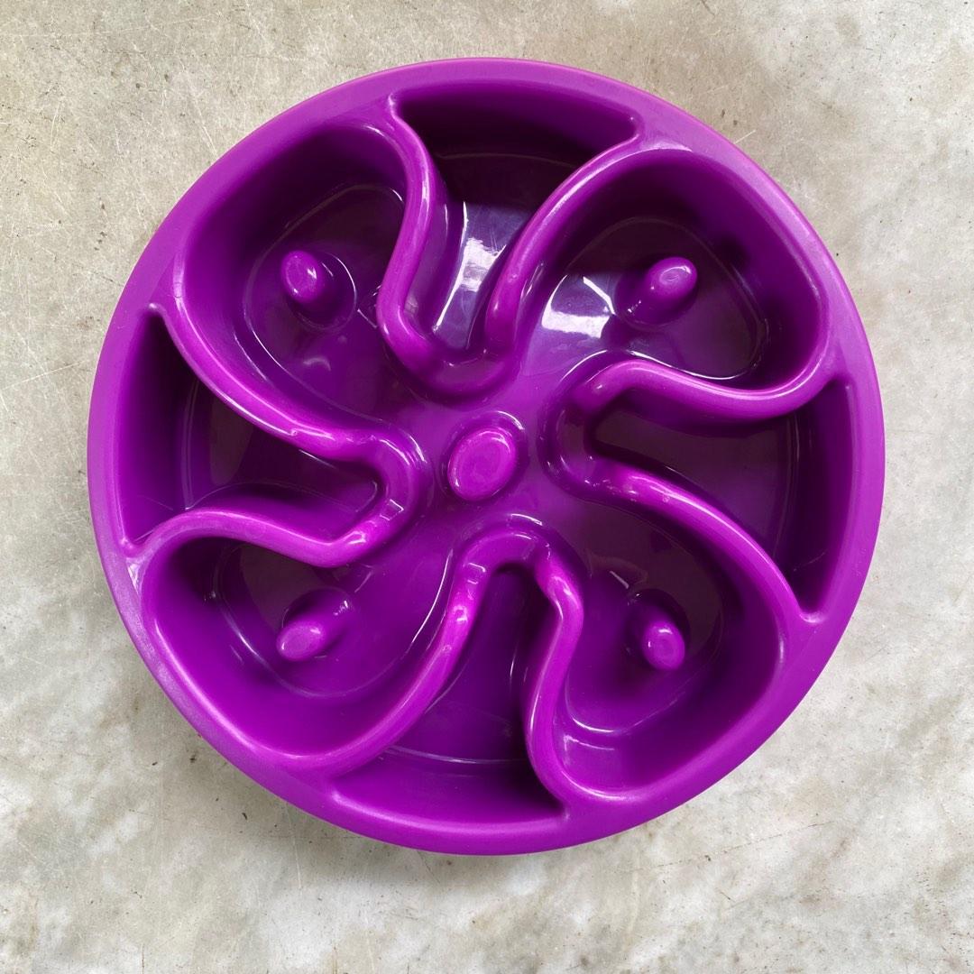 Outward Hound Fun Feeder Bowl Purple Mini