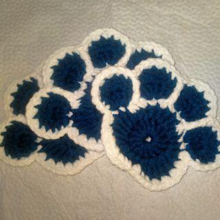 Paw Print Crochet Coaster (Set of 3)