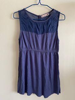 Periwinkle Blue Sleeveless tunic Top (Bonitochico, now known as Love Bonito)