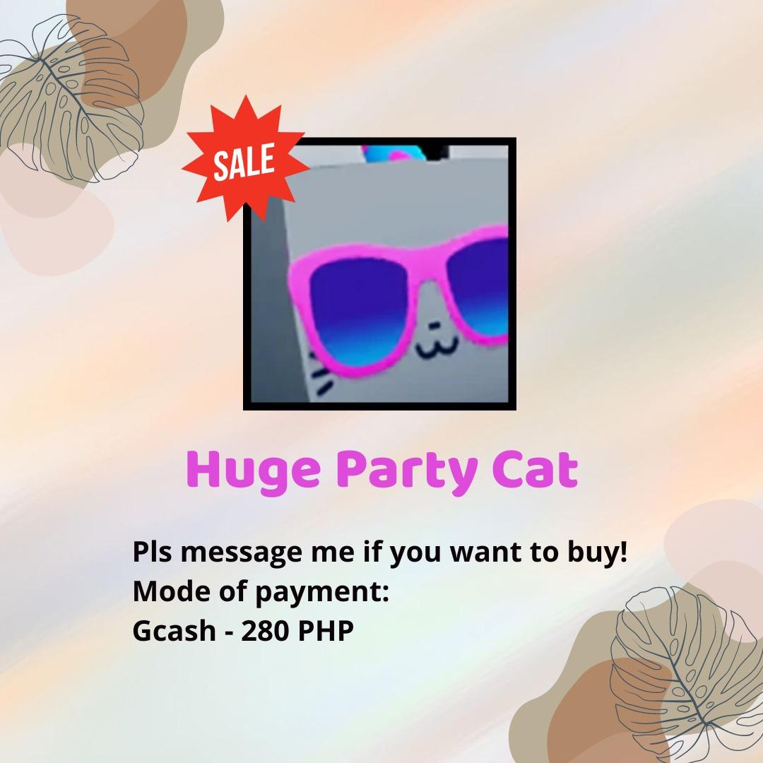 PET SIMULATOR X HUGE PARTY CAT, Video Gaming, Video Games, Others on