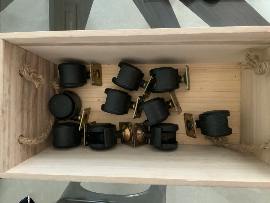 Plastic casters (10), Furniture & Home Living, Home Improvement