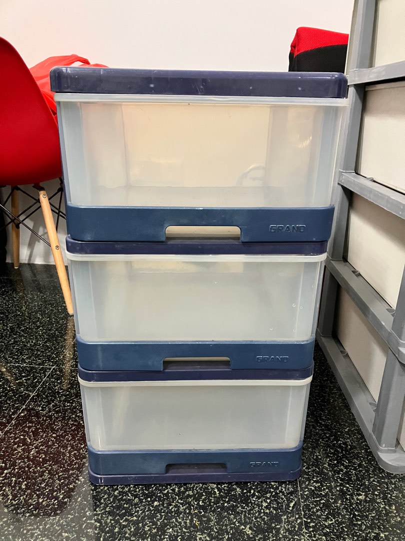 Plastic storage Drawers, Furniture & Home Living, Furniture, Shelves