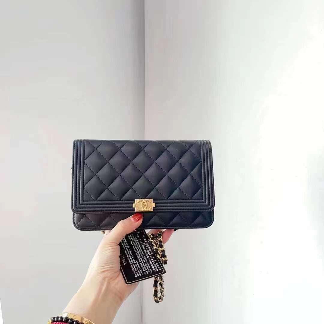 Preorder Chanel Boy Wallet On Chain, Luxury, Bags & Wallets on Carousell