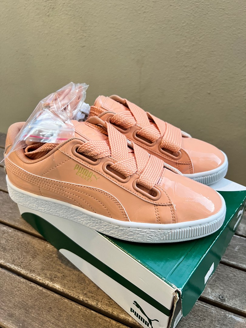 Puma s Heart Patent Wn s in Dusty Coral