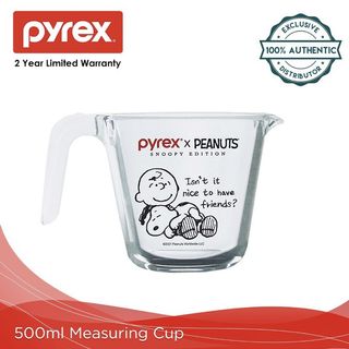 Pyrex SYNCHKG039125 4 Measuring Cup, Clear with Red Graphics