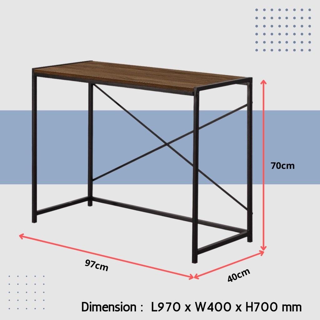 ROAM KAWA 3ft Nordic Meja Belajar Study Table with Metal Leg Working