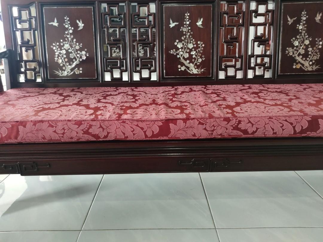 Rosewood mother of pearl 4 seater antique seater, Furniture & Home