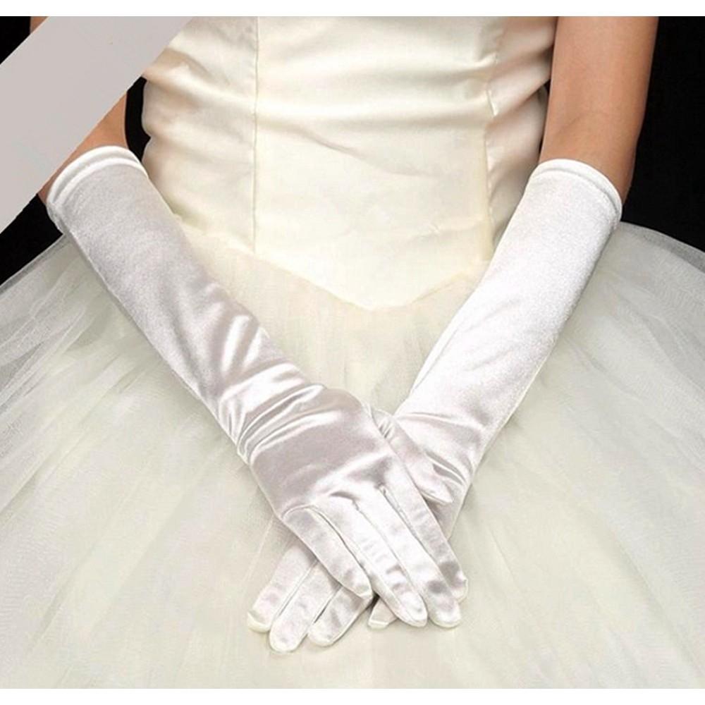 White hot sale ballroom gloves