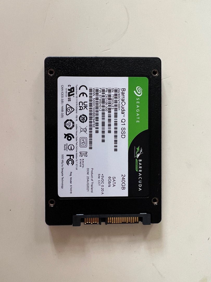 Seagate Barracuda 240GB SSD, Computers & Tech, Parts & Accessories ...